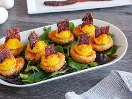 Happy Hour 9 Crispy Deviled Eggs Larger Shareable